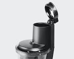 Product preview 4 of 8. Thumbnail of close up of open black juicer chute on white background.