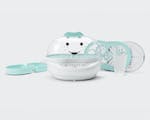 Product preview 3 of 8. Thumbnail white nutribullet Baby Steamer with teal accents accessories.